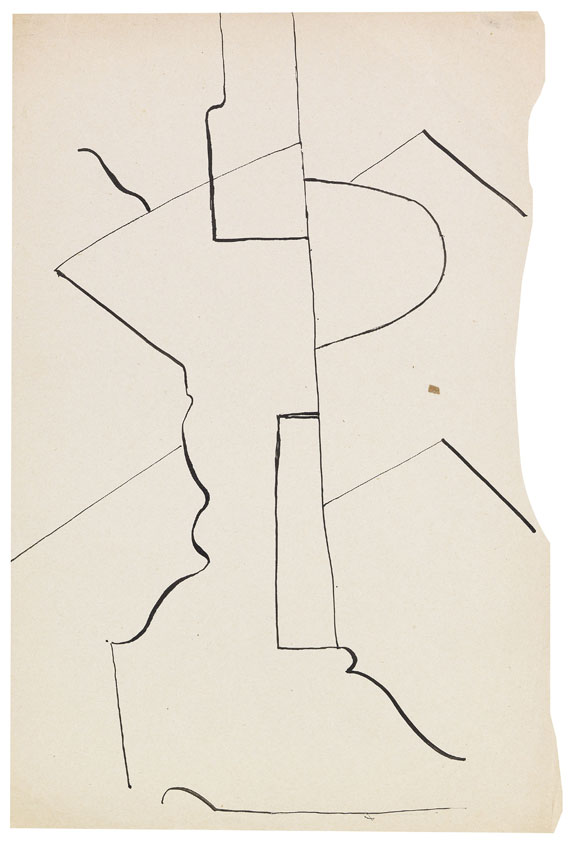 Otto Gutfreund - 3 Blätter: Kubistische Kompositionen - Autre image