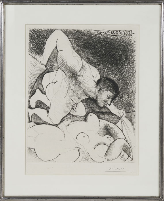 Pablo Picasso - Homme dévoilant une Femme - Image du cadre