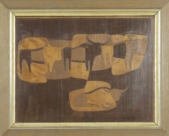 Ewald Mataré - Vier Kühe - Image du cadre