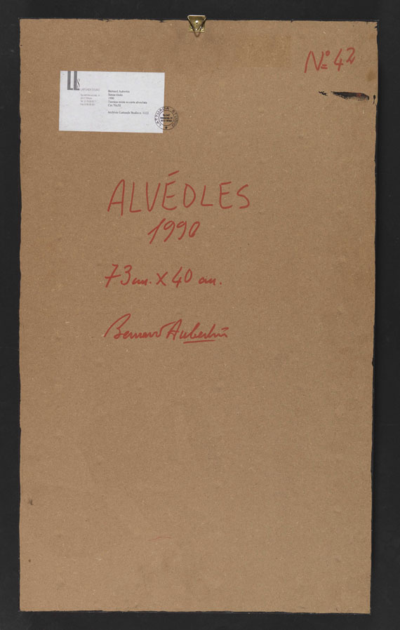 Bernard Aubertin - Alvéoles # 42 - Verso