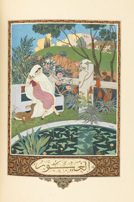 Franz Toussaint - Le jardin des Caresses. 1914 - Meistereinband. - Autre image