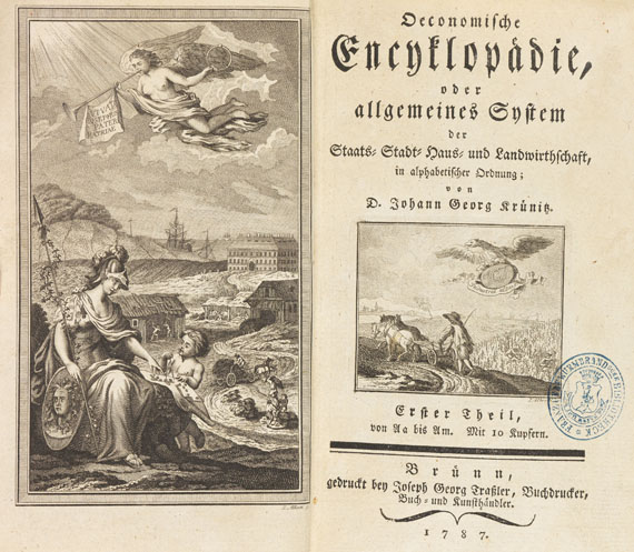 Johann Georg Krünitz - Oeconomische Encyclopädie. 85 Bände der Reihe. - Autre image