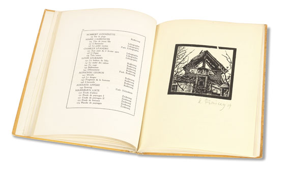 Egon Schiele - Katalog der Internationalen Schwarz-Weiß Ausstellung. 1921. Mit Orig.-Radierung von E. Schiele. - Autre image