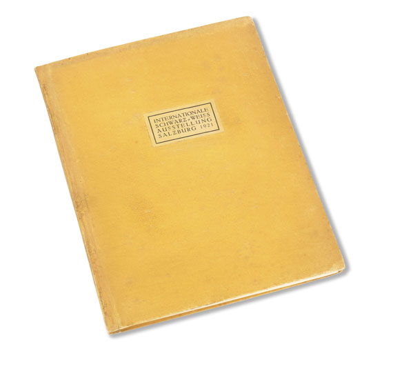 Egon Schiele - Katalog der Internationalen Schwarz-Weiß Ausstellung. 1921. Mit Orig.-Radierung von E. Schiele. - Autre image