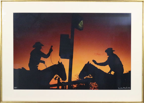 Dieter Blum - Cowboy Telefon, Texas (Adventure America) - Image du cadre