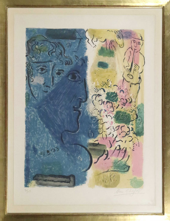 Marc Chagall - Le profil bleu - Image du cadre