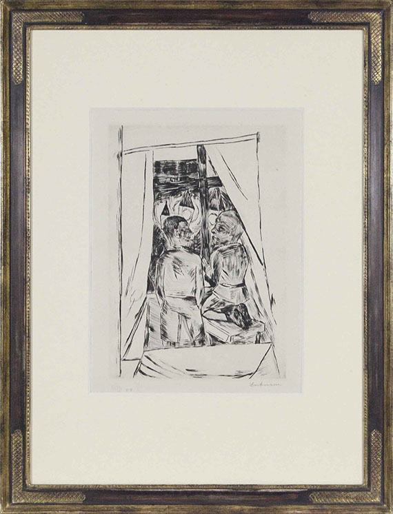 Max Beckmann - Kinder am Fenster - Image du cadre