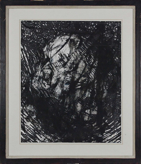 Arnulf Rainer - Ohne Titel (aus: Gesichter mit Goya) - Image du cadre