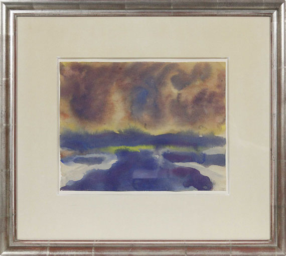 Emil Nolde - Meer mit Wolkenhimmel - Image du cadre
