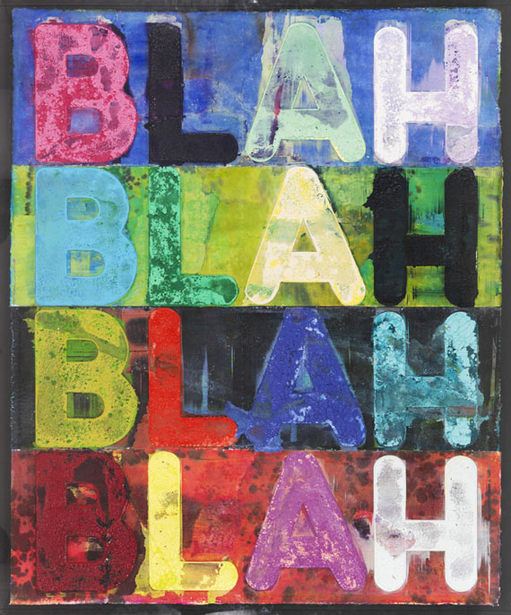 Mel Bochner - Blah, Blah, Blah - Image du cadre