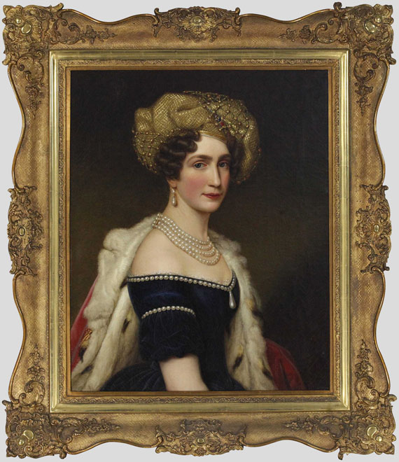 Joseph Karl Stieler - Auguste Amalie Prinzessin von Bayern, Herzogin von Leuchtenberg (1788-1851) - Image du cadre