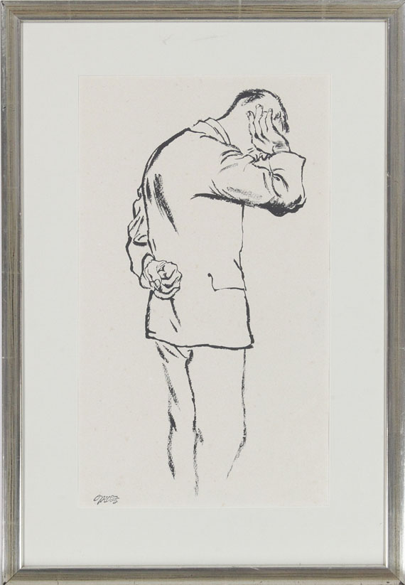 George Grosz - Arbeitsloser - Image du cadre