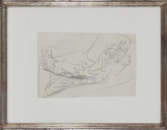 Ernst Ludwig Kirchner - Liegende (Skizze zu dem Gemälde: Olympia) - Image du cadre