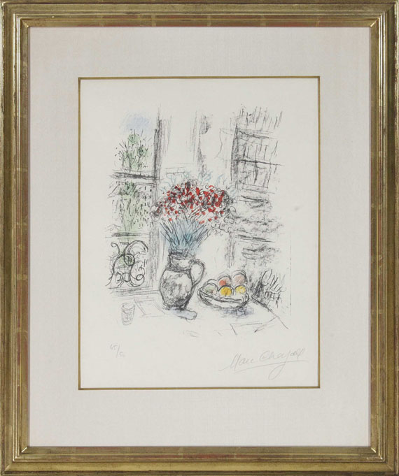Marc Chagall - Les Roses pompons - Image du cadre