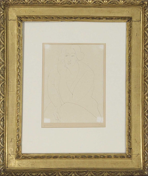 Gabriele Münter - Frau - Image du cadre