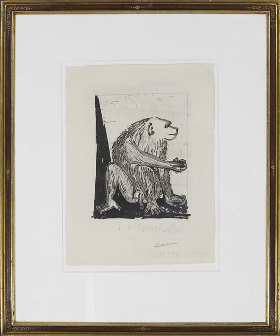 Pablo Picasso - Le singe - Image du cadre