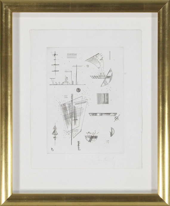 Wassily Kandinsky - Erste Radierung für die Editions >Cahiers d´Art< - Image du cadre