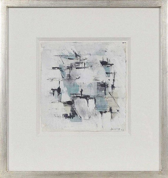 Jean René Bazaine - Abstrakte Komposition - Image du cadre