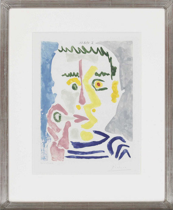 Pablo Picasso - Fumeur à la cigarette blanche - Image du cadre