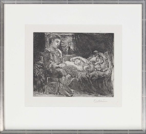 Pablo Picasso - Garçon et dormeuse à la chandelle - Image du cadre