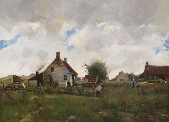 Helmuth Liesegang - Landschaft mit Bauernhäusern