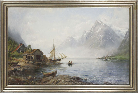 Anders Monsen Askevold - Norwegischer Fjord (Sognefjord?) - Image du cadre