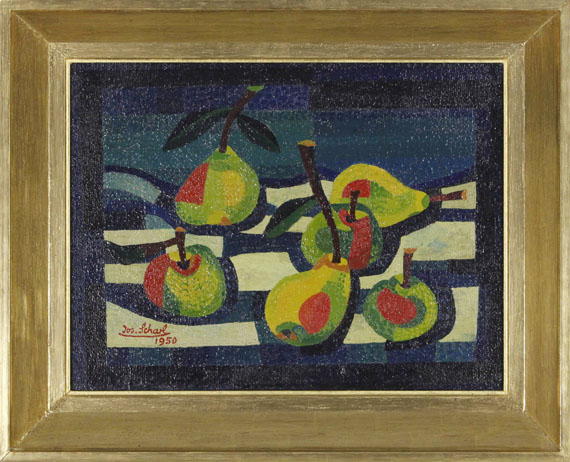 Josef Scharl - Äpfel und Birnen - Image du cadre