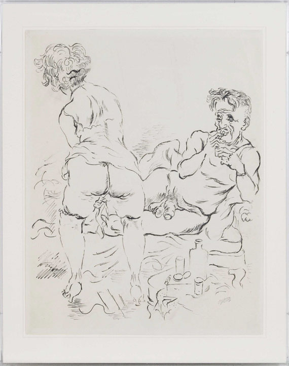 George Grosz - Couple - Image du cadre