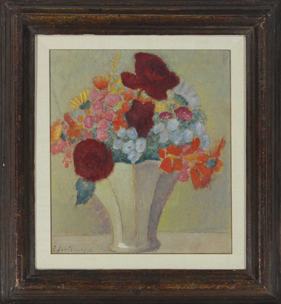 Alexej von Jawlensky - Grosses Stillleben: Helles Bouquet - Image du cadre