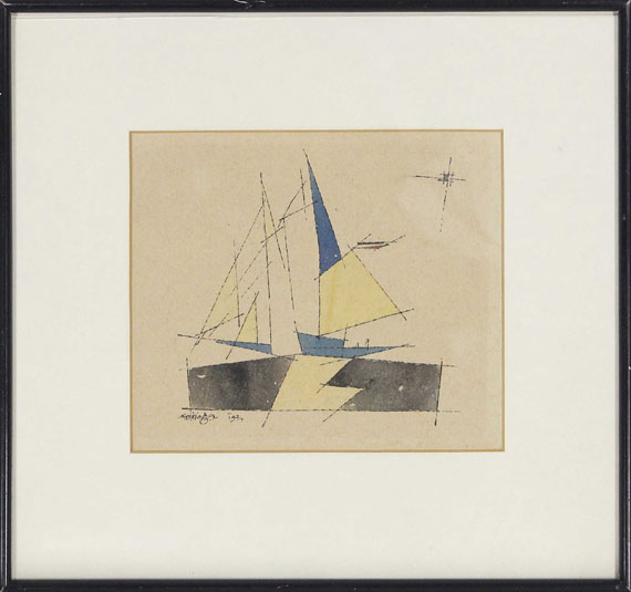 Lyonel Feininger - Ohne Titel (Segelboot) - Image du cadre