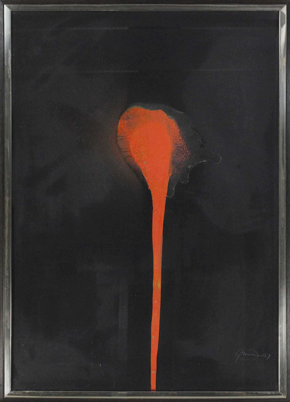 Otto Piene - Ohne Titel (Feuerblume) - Image du cadre