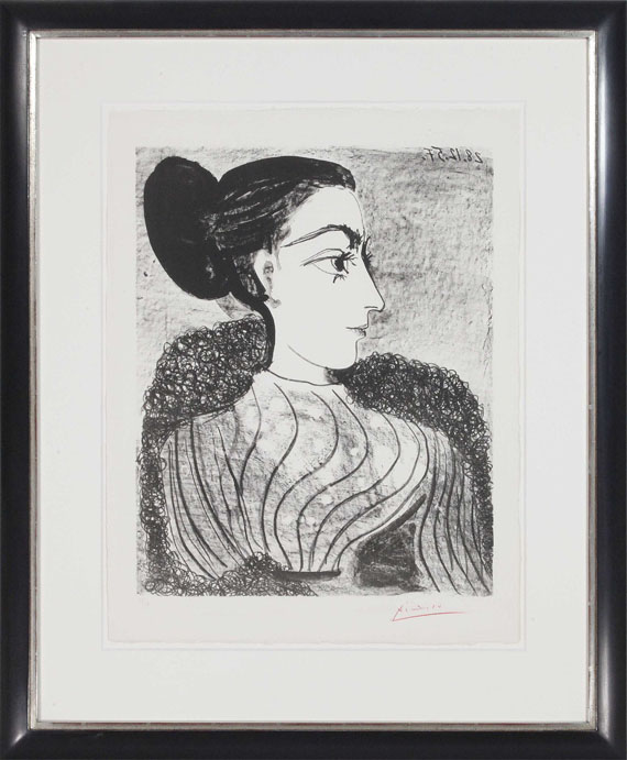 Pablo Picasso - Femme au Chignon (1er état) - Image du cadre