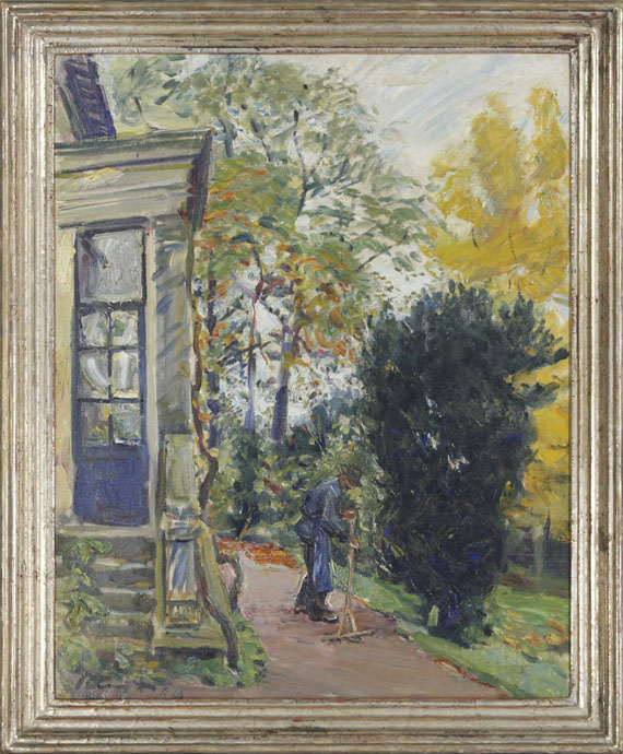 Max Slevogt - Gärtner vor dem Haus - Image du cadre