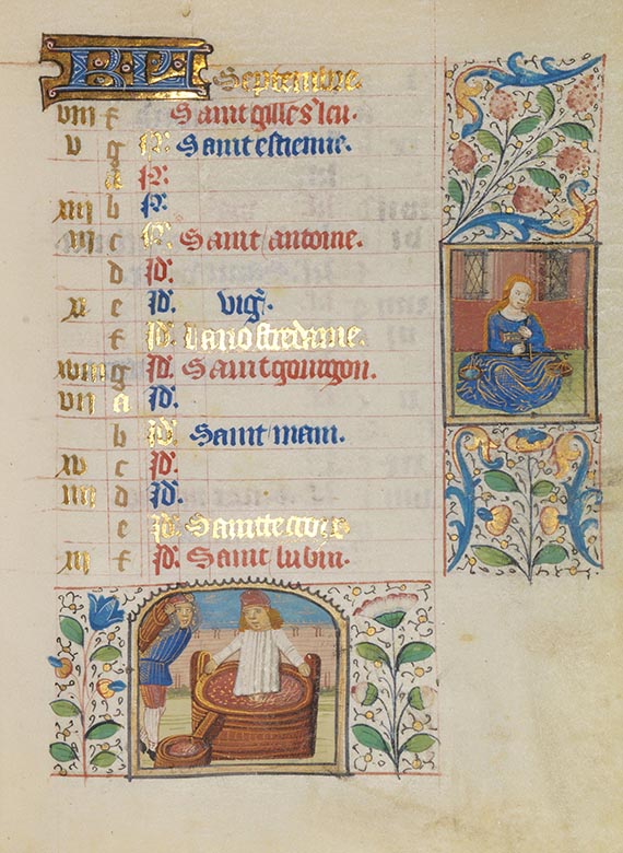  Stundenbuch - Stundenbuch-Manuskript zum Gebrauch von Rouen, um 1470 - Autre image