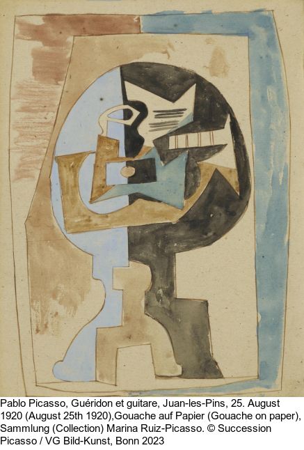 Pablo Picasso - Guéridon, guitare et compotier - Autre image