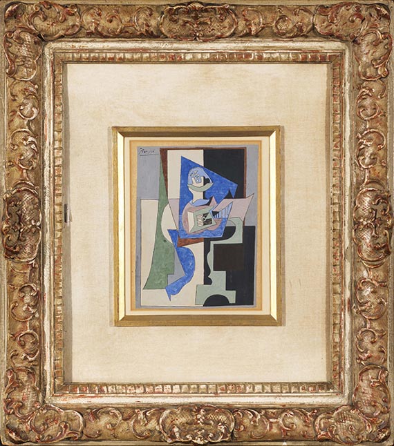 Pablo Picasso - Guéridon, guitare et compotier - Image du cadre