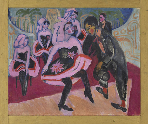 Ernst Ludwig Kirchner - Tanz im Varieté - Image du cadre