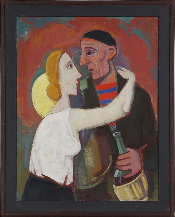 Karl Hofer - Mann und Frau - Image du cadre