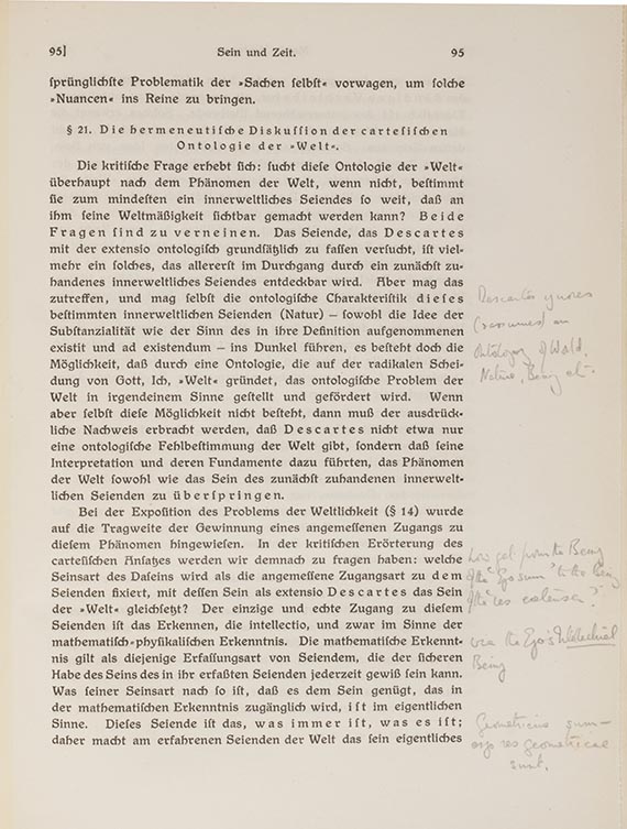Martin Heidegger - Sein und Zeit. Exemplar von Gilbert Ryle - Autre image