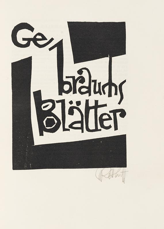 Karl Schmidt-Rottluff - Karl Schmidt-Rottluffs graphisches Werk bis 1923. Dabei: Acht Maler, 1930 - Autre image