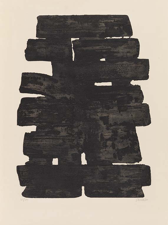 Pierre Soulages - Eau-forte XIII