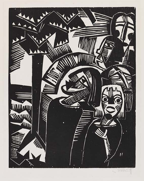 Karl Schmidt-Rottluff - Christus flucht dem Feigenbaum