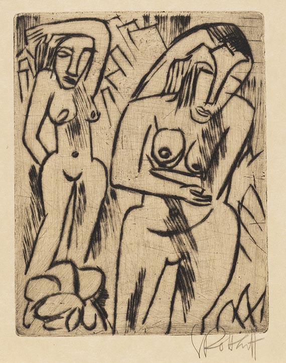 Karl Schmidt-Rottluff - Frauen am Gebüsch