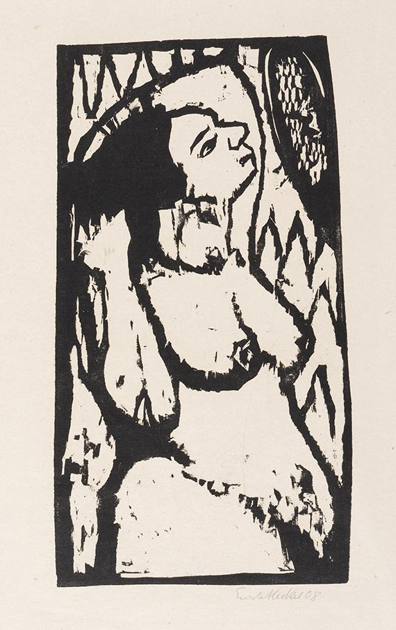 Erich Heckel - Frau am Spiegel