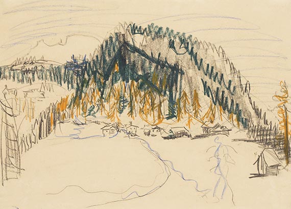 Ernst Ludwig Kirchner - Junkerboden (Landschaft bei Davos)