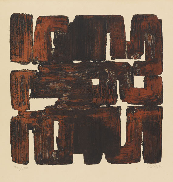 Pierre Soulages - Eau-forte N° 11