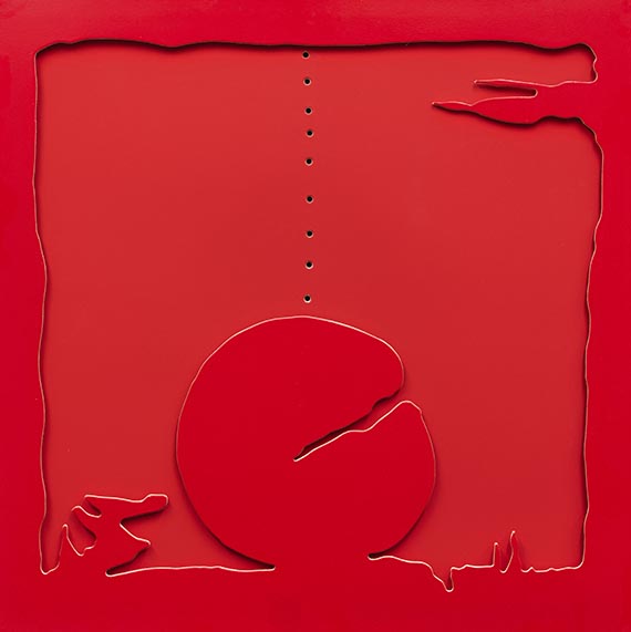 Lucio Fontana - Teatrino (rot)