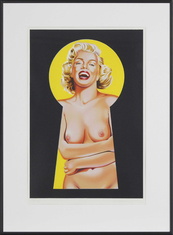 Mel Ramos - Peek-a-Boo Marilyn (#1, #2, #3) - Image du cadre