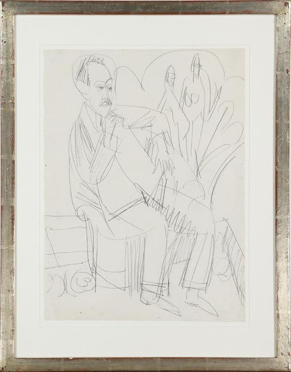 Ernst Ludwig Kirchner - Gewecke im Sessel - Image du cadre