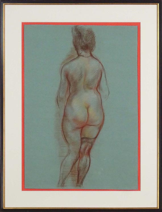 George Grosz - Stehender Rückenakt - Image du cadre